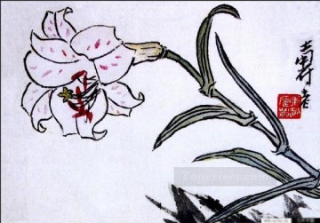 Arte Tradicional Chino Painting - Pan tianshou flor tradicional china